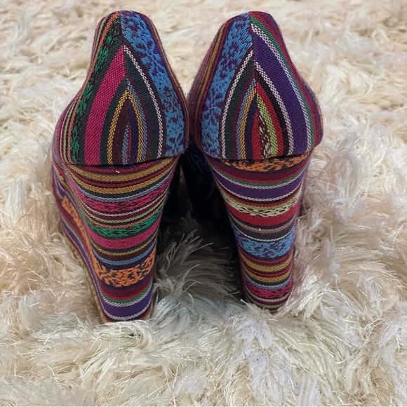 Steve‎ Madden•Pammy Tribal Woven Wedges•Sz 8.5M - Picture 5 of 9